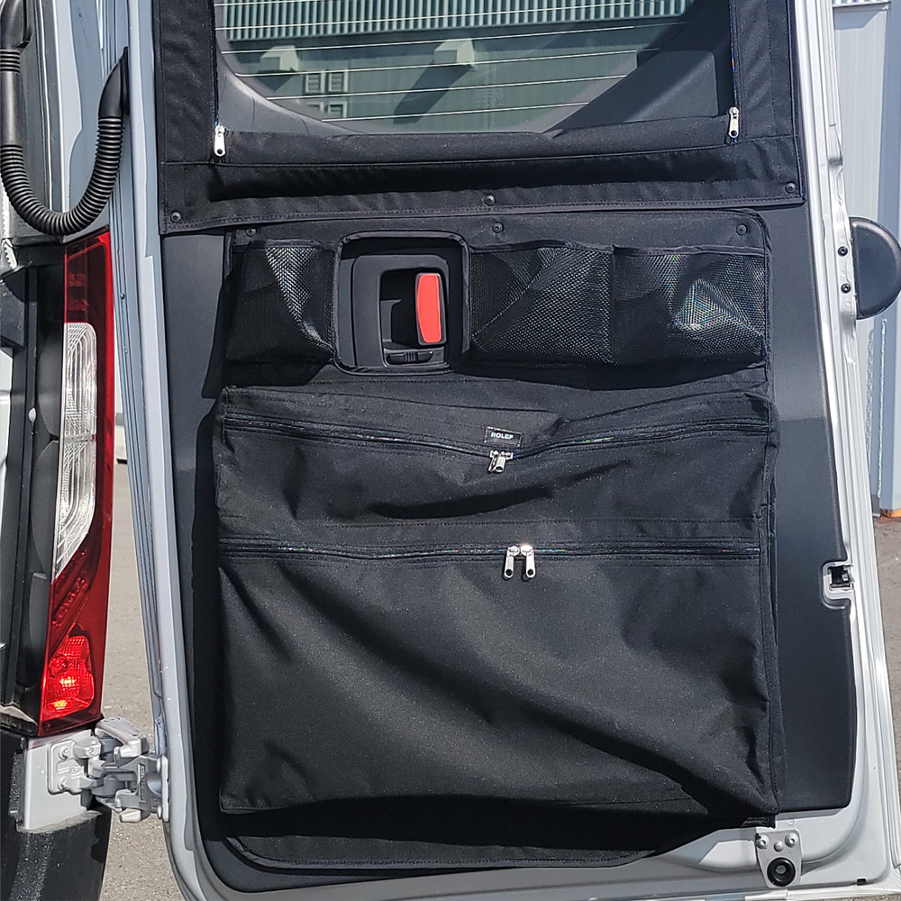 Rear Door Storage Bag with 5 Pockets Mercedes Sprinter 2019 Full Half Plastic Trim Passenger Side